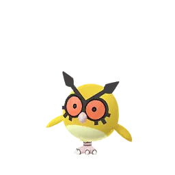 Pokémon Hoothoot phiên bản Shiny trong game Pokémon GO