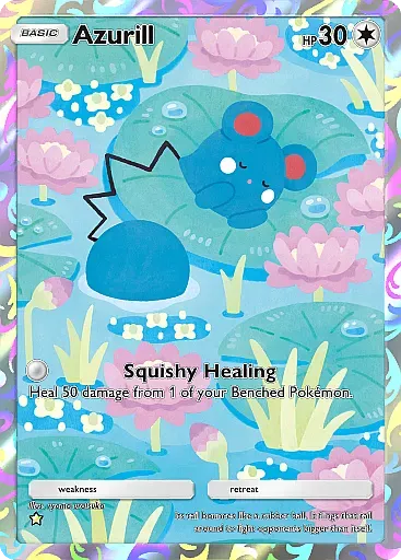Thẻ Azurill từ gói Secluded Springs trong Pokemon TCG Pocket (phiên bản 2)