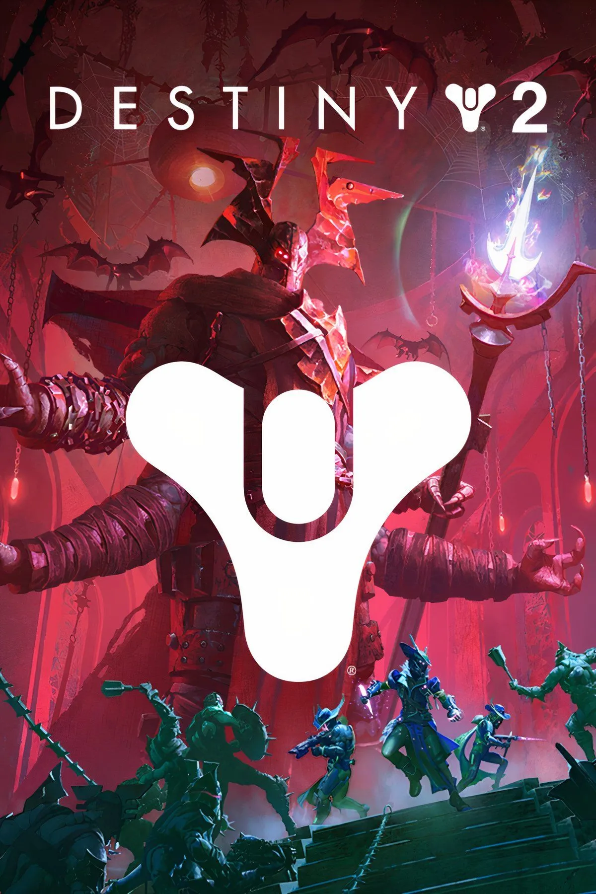 Bìa Destiny 2 với hình ảnh nhân vật và vũ trụ sci‑fi