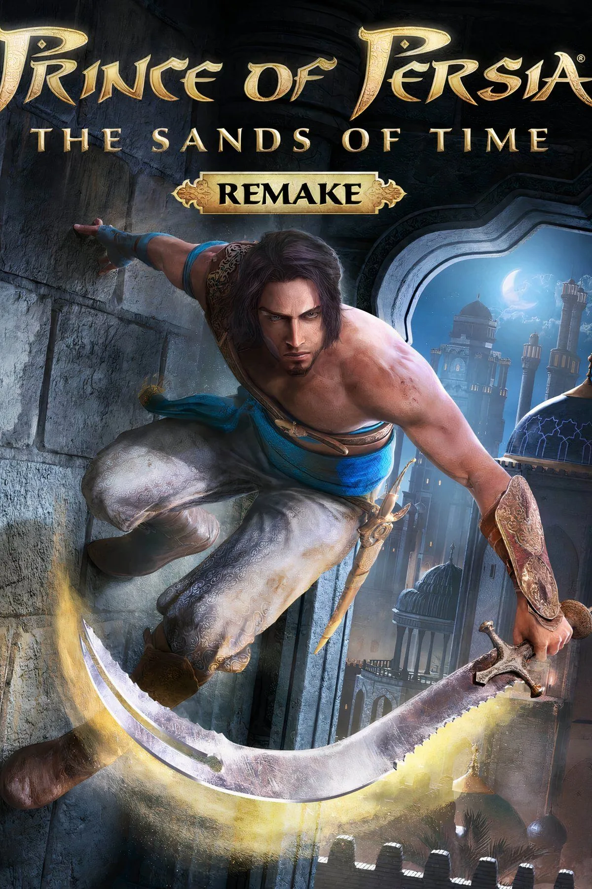 Bìa Prince of Persia (2026) với tông màu sa mạc và pha lẫn yếu tố cổ tích phương Đông