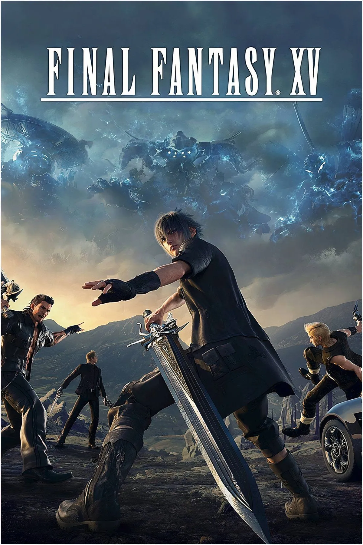 Cảnh quan Eos trong Final Fantasy XV: đường trường, hồ và núi đồi