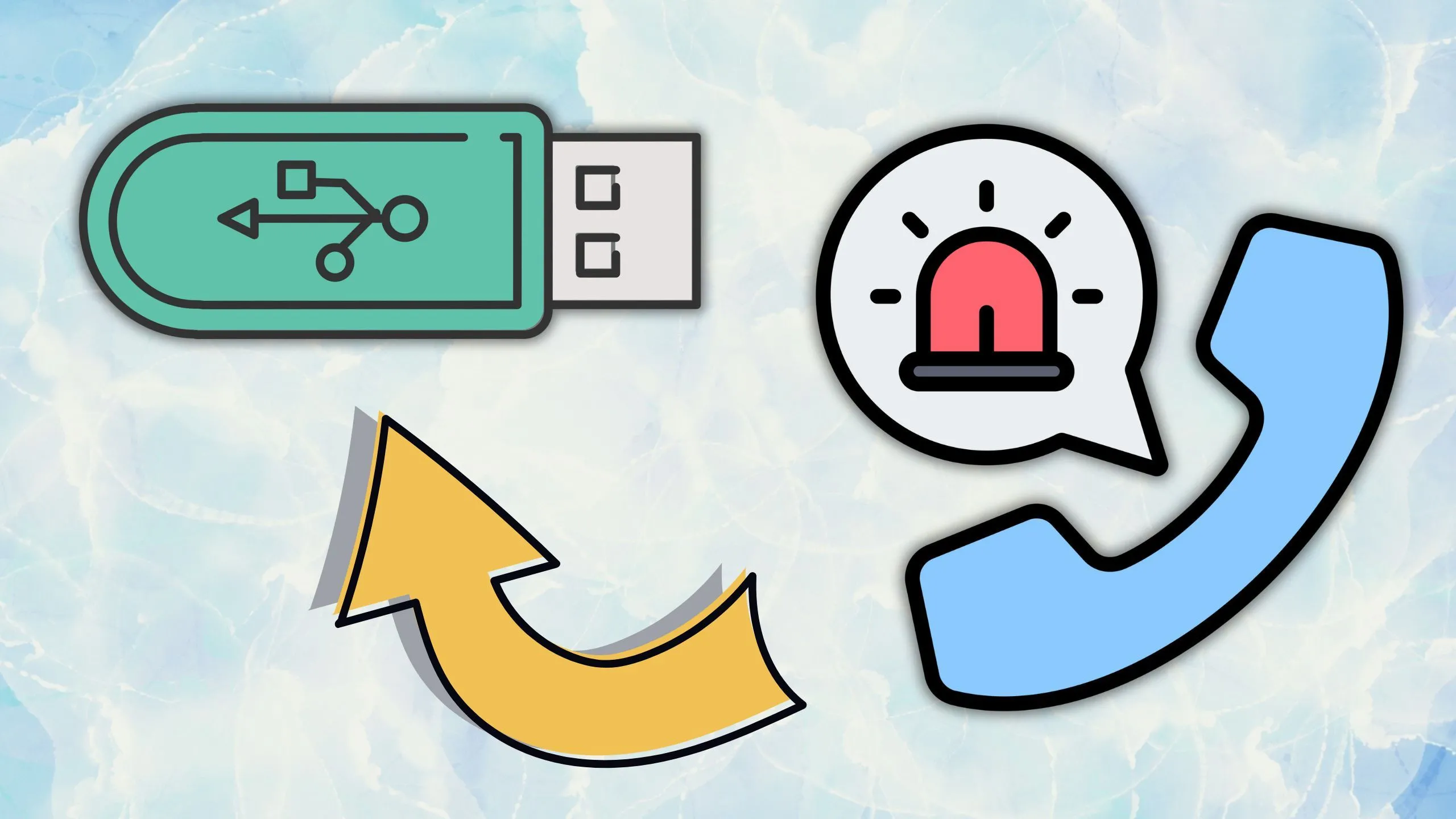 File danh bạ khẩn cấp dạng .txt trên USB, dùng khi mất quyền truy cập vào điện thoại hoặc cloud