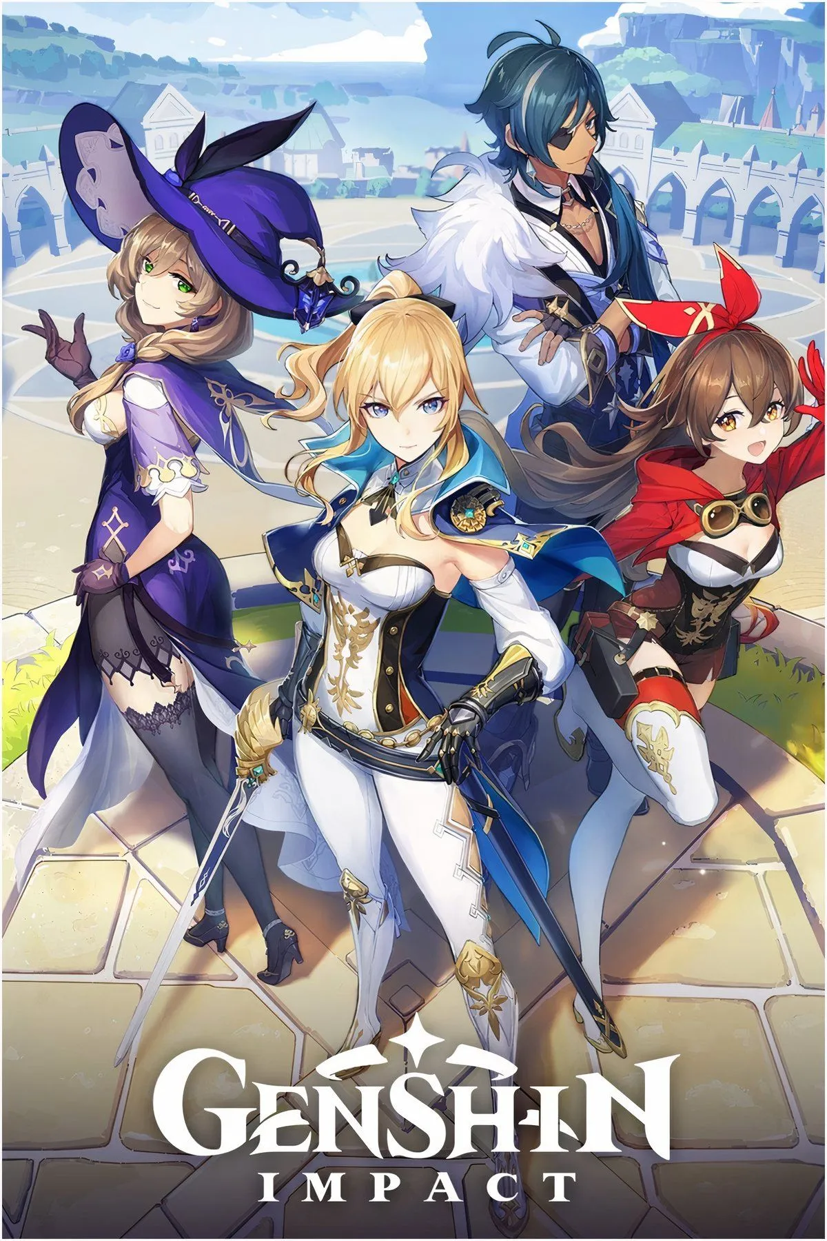 Genshin Impact key art cover - ảnh bìa thông tin phiên bản và meta phân tích