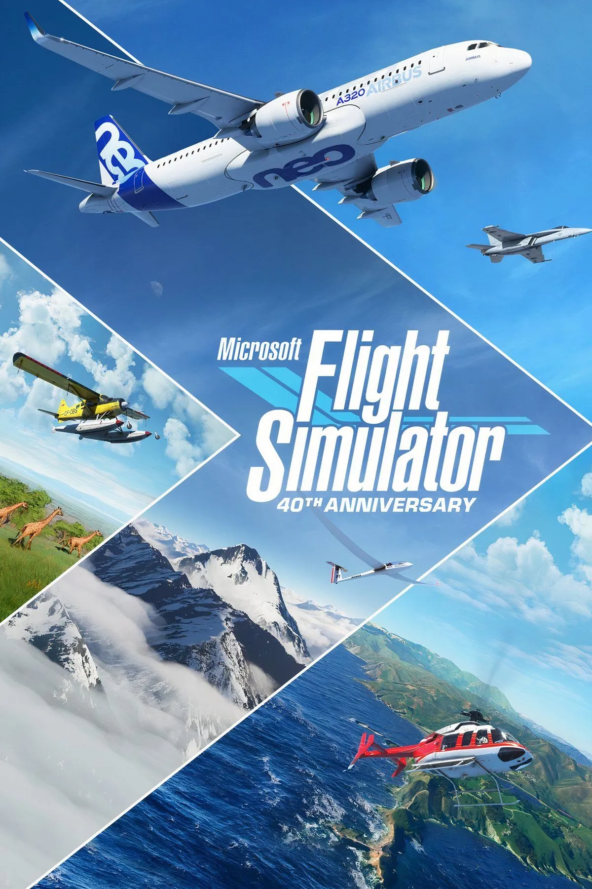 Giao diện Microsoft Flight Simulator, mô phỏng buồng lái và cảnh quan thực tế