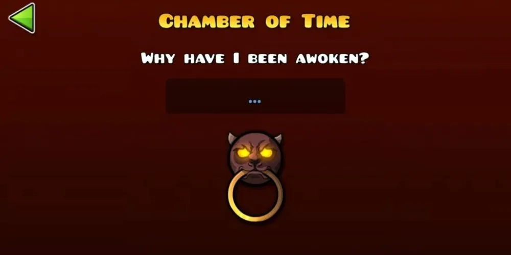 Hình minh họa Chamber of Time trong Geometry Dash và các bước mở cửa bí mật