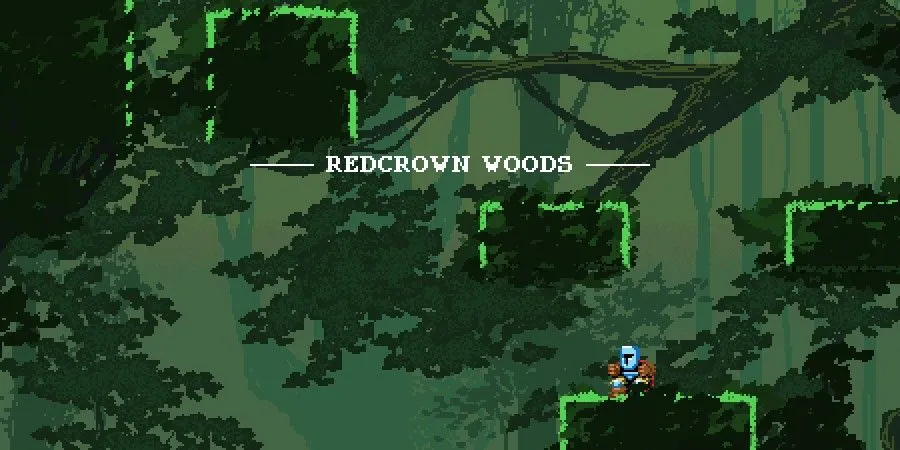 Jump King: góc nhìn toàn cảnh các tầng leo, thể hiện rủi ro mất nhiều tiến trình khi rơi