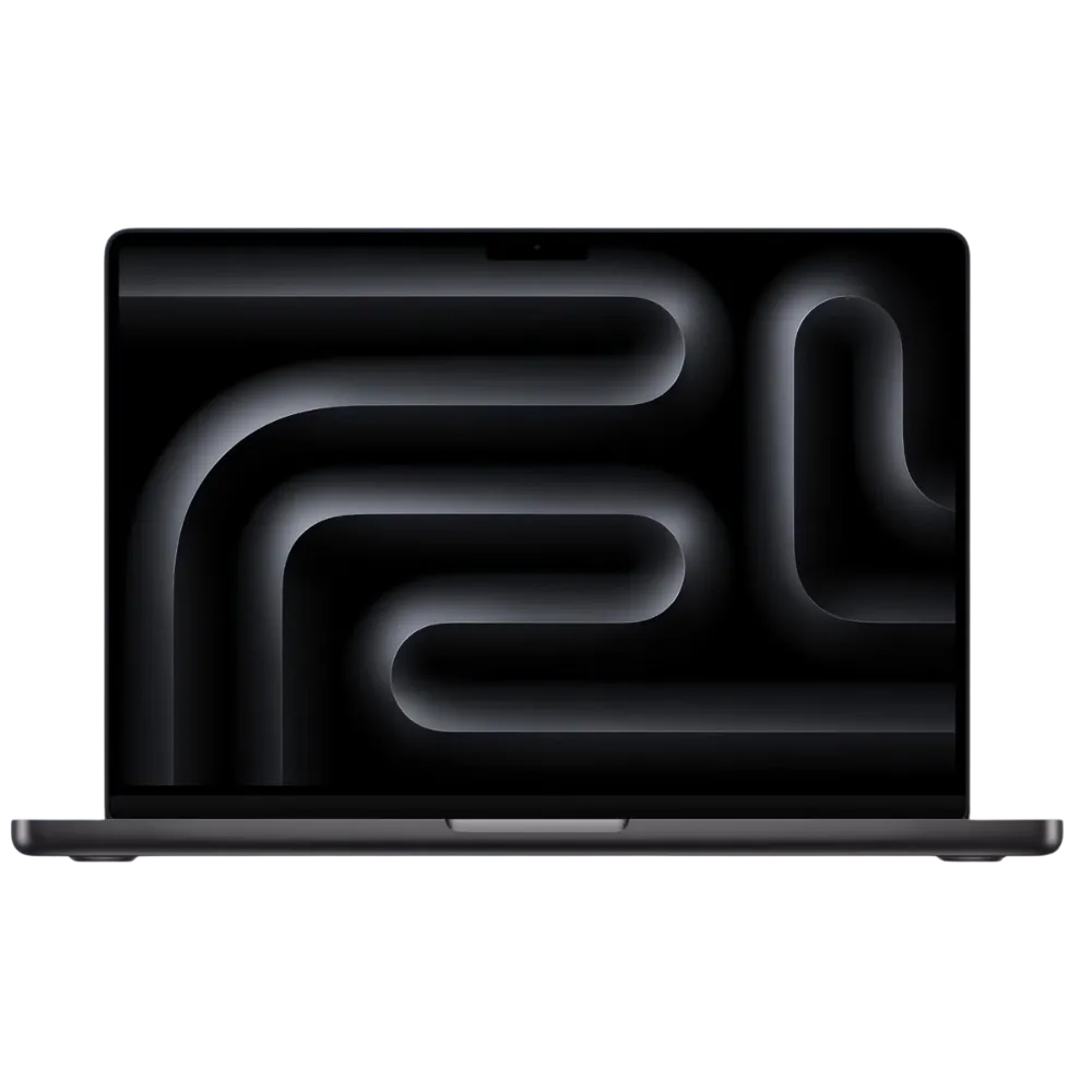 MacBook Pro hiện đại, tượng trưng cho xu hướng hệ điều hành ngày nay khác biệt so với Windows XP cổ điển