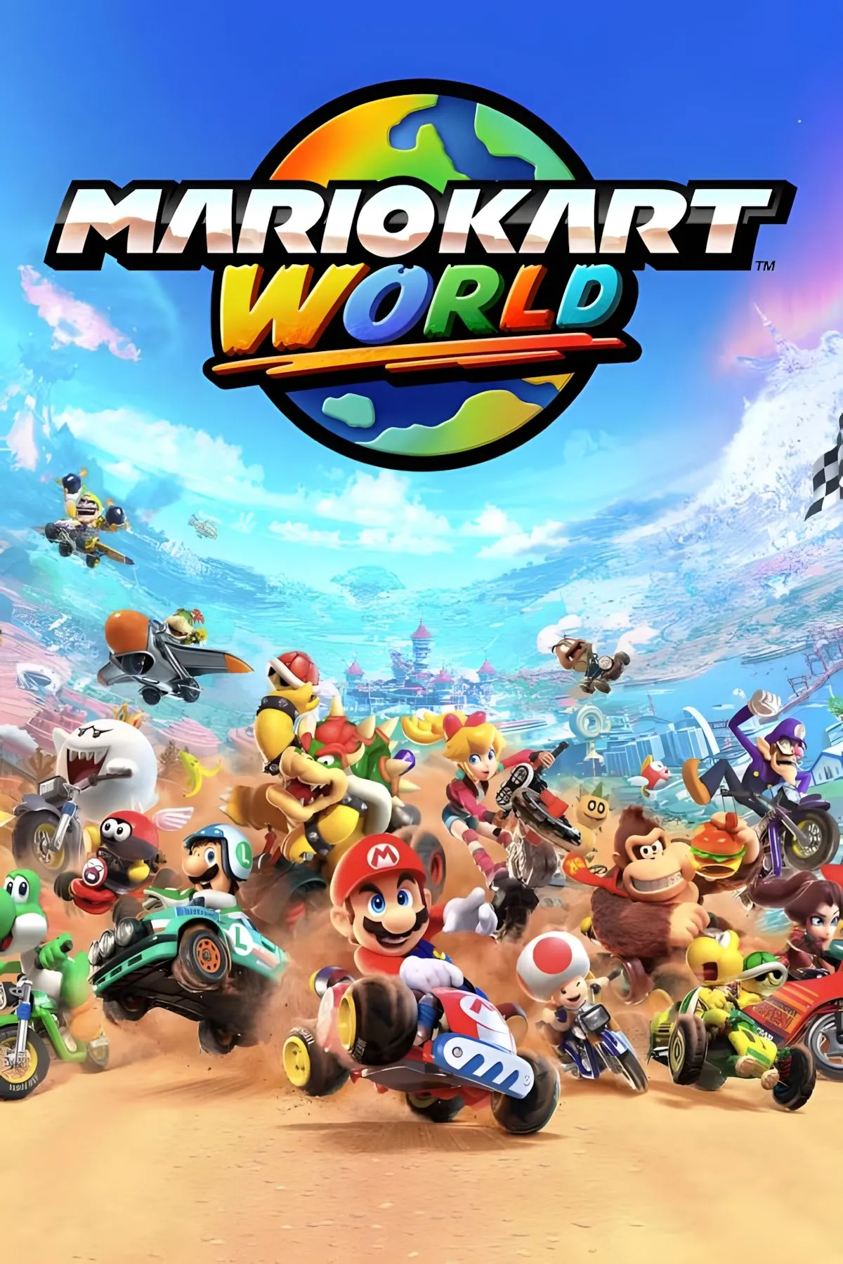 Mario Kart World với thế giới mở rộng lớn và đa dạng trải nghiệm chơi độc quyền trên Nintendo Switch 2