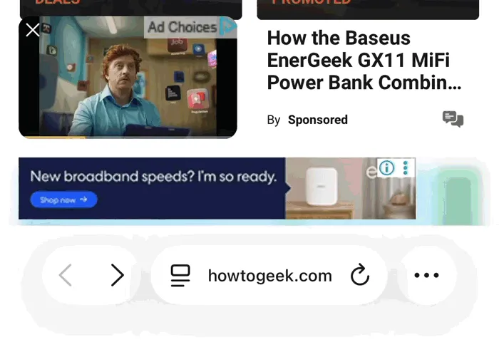 Nhấn giữ thanh địa chỉ để mở menu tùy chọn tab trong Safari, gồm Share, Copy URL và chuyển nhóm tab.