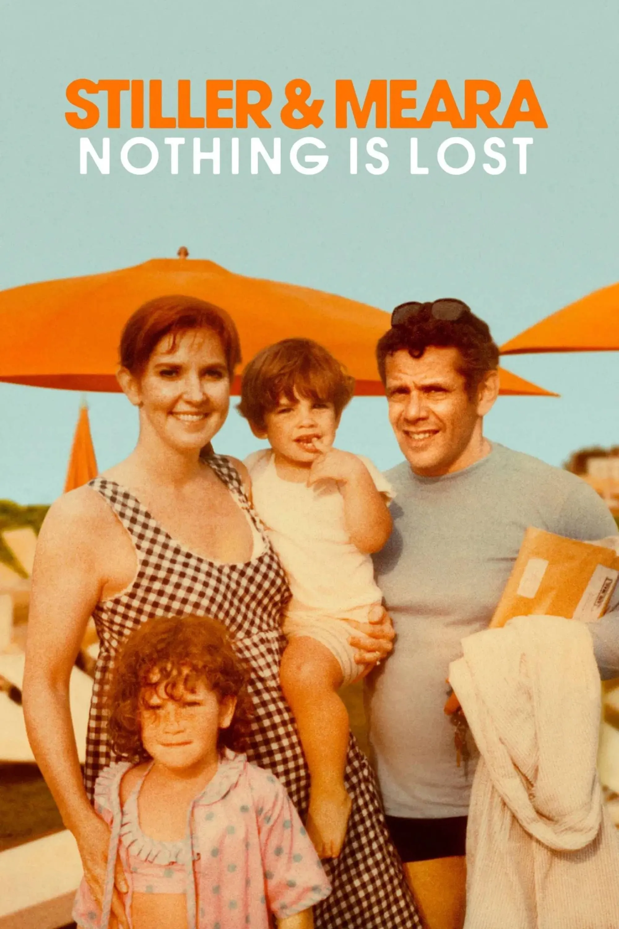 Poster 'Stiller & Meara: Nothing Is Lost' tập hợp hình ảnh Jerry Stiller và Anne Meara, nhấn mạnh yếu tố tư liệu gia đình