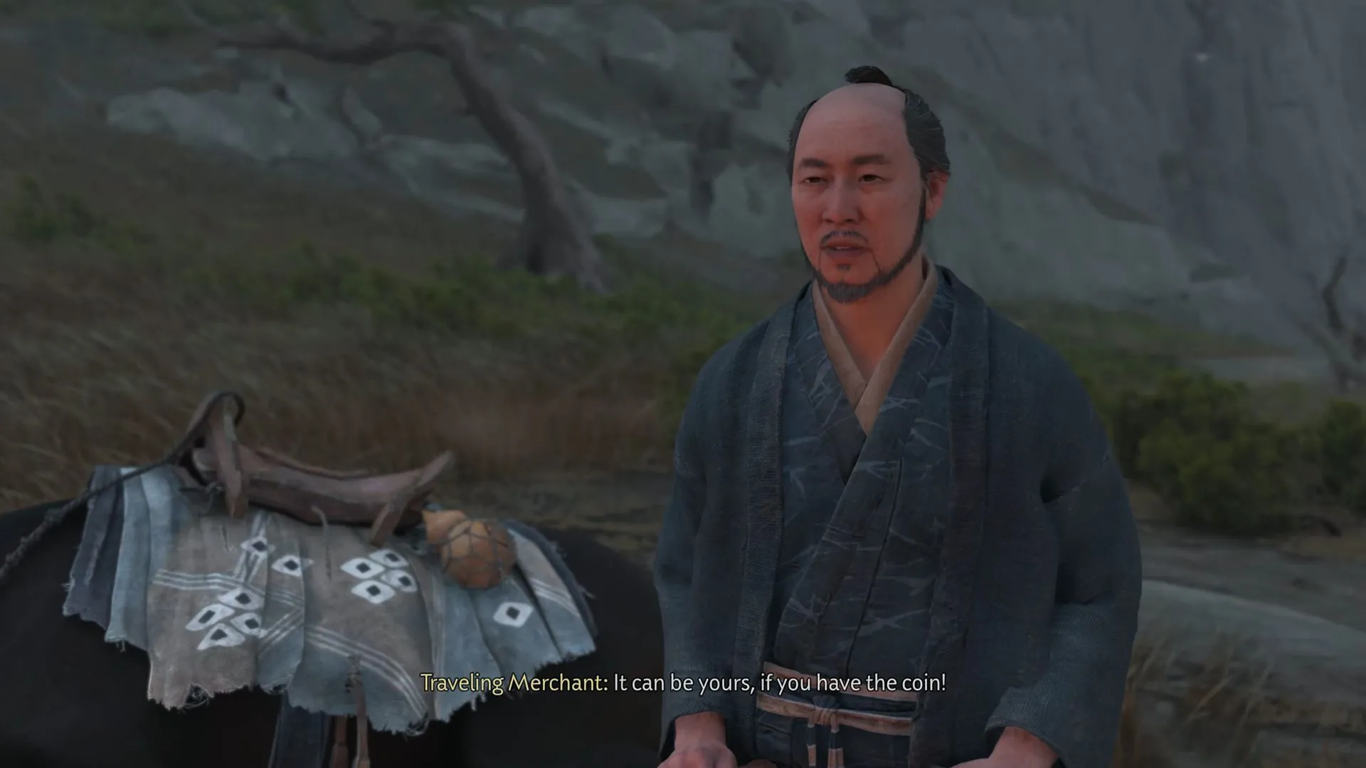 Thương nhân du hành xuất hiện tại trại — sự kiện cần lặp lại để tăng cơ hội mua mặt nạ