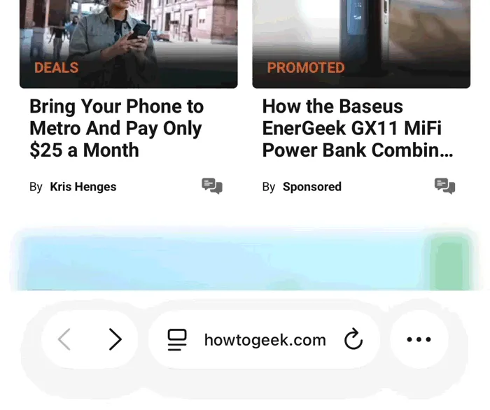 Vuốt lên trên thanh tab để hiện toàn bộ tab mở trên Safari, phù hợp khi cần dọn dẹp nhiều tab.